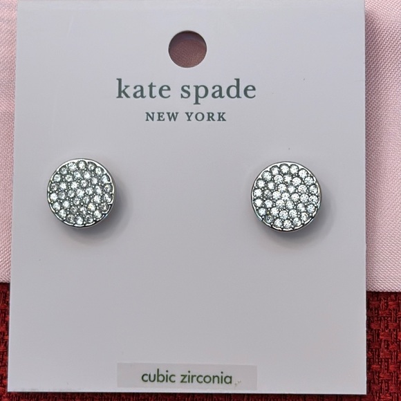 kate spade Jewelry - NWT Kate Spade silver and cubic zirconia stud earrings